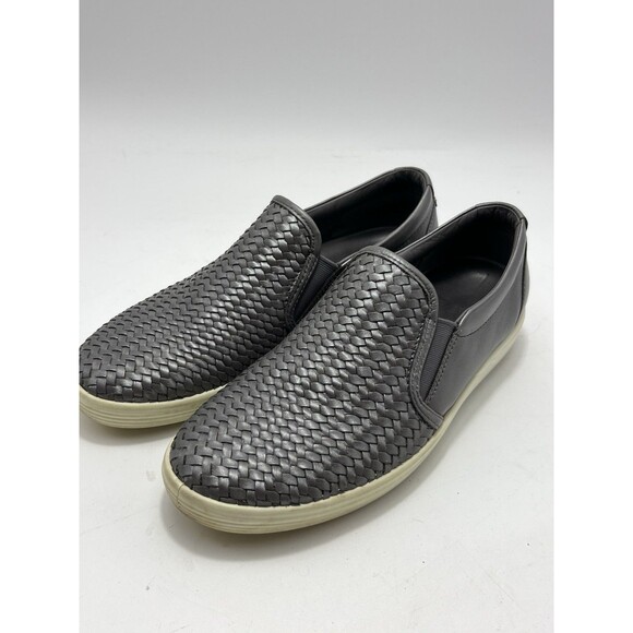 Ecco Soft 7 Woven Slip-On Women's Shoes Size 9 M Metallic Gray Comfort Preowned - Picture 6 of 10